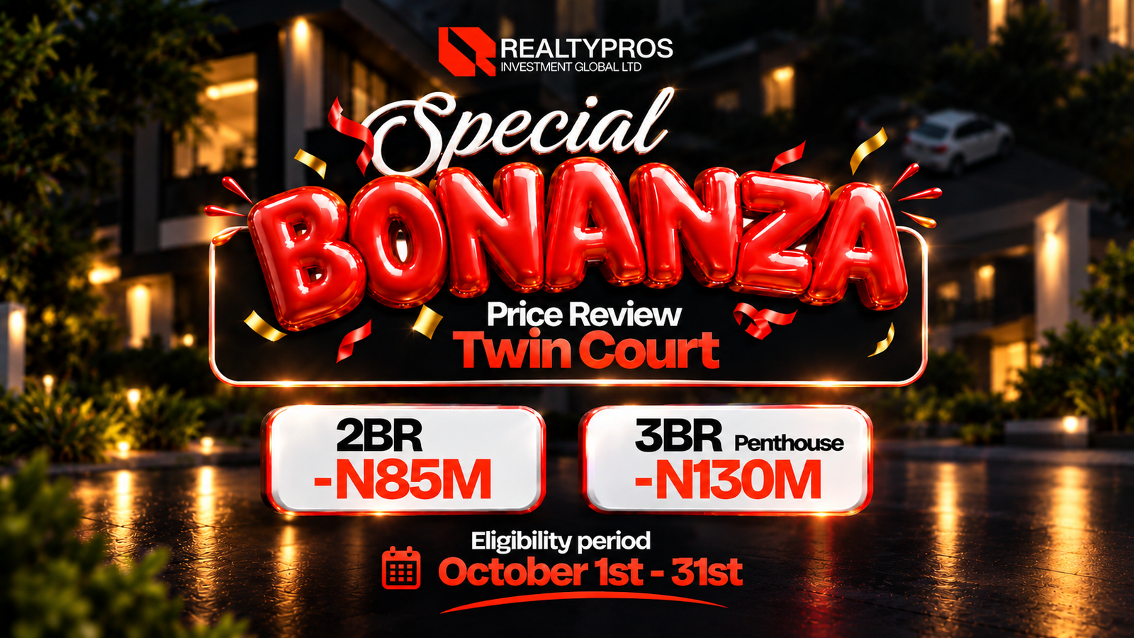 Realty Pros Nigeria promotional flyer